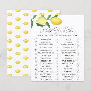 Papier Citrons - Elle préfère jouer