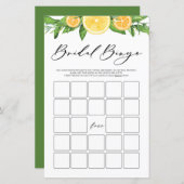 Papier Citrons et Oranges Fête des mariées d'été Jeu de B (Devant / Derrière)