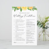 Papier Citrons et Oranges Traditions Mariages Jeu de douc (Debout devant)