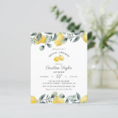 Papier Citrons Eucalyptus Budget Douche nuptiale Invitati (Debout devant)