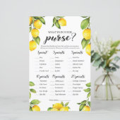 Papier Citrons Frais Qu'Est-Ce Qui Est Dans Votre Jeu De  (Debout devant)