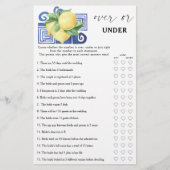 Papier Citrons grecs - Au-dessus ou sous la douche nuptia (Devant)