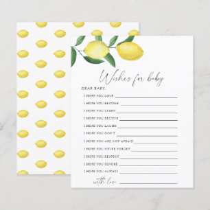 Papier Citrons - Jeu de fête voeux pour le jeu pour béb