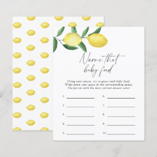 Papier Citrons - Le jeu de la douche pour bébé à deviner