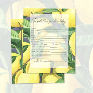 Papier Citrons - Prédictions et conseils pour bébés