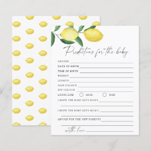 Papier Citrons - Prédictions et conseils pour bébés