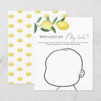 Citrons - Qui m'a donné mon look jeu de bébé