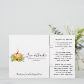 Papier Citrouille Automne Baby shower Candy Bar Wrapper (Debout devant)