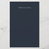 Papier CITROUILLE BUDGET Automne Floral Mariage Inviter A (Dos)