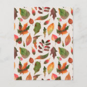 Papier Citrouille budget première anniversaire invitation (Dos)