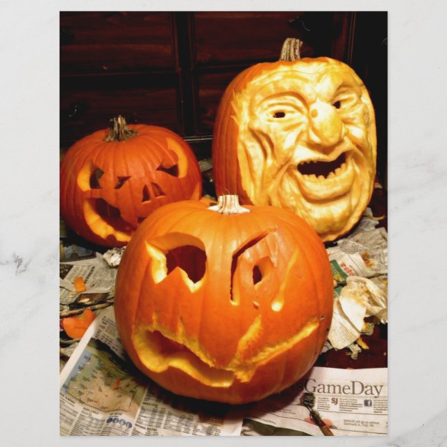 Papier Citrouille Carving I (Devant)
