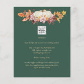 Papier CITROUILLE d'automne du  d'automne Mariage d'or ve (Dos)