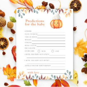 Papier Citrouille d'automne - prédictions et conseils pou