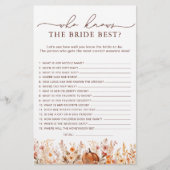 Papier Citrouille d'automne qui connaît Mariée le meilleu (Devant)