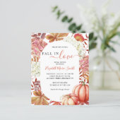 Papier Citrouille  de la chute dans l'amour Invitation de (Debout devant)