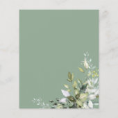 Papier Citrouille de verdure automne nuptiale de douche I (Dos)