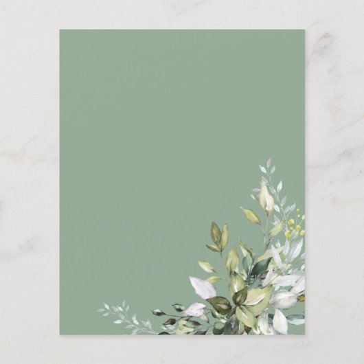 Papier Citrouille de verdure automne nuptiale de douche I (Dos)