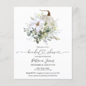 Papier Citrouille de verdure automne nuptiale de douche I (Devant)