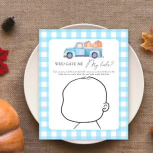 Papier CITROUILLE de voiture BLUE - Qui m'a donné mon loo