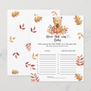 Papier Citrouille et ours - Nom que Baby Song