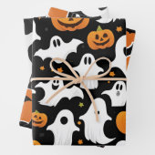Papier Citrouille Feu Halloween (En situation)