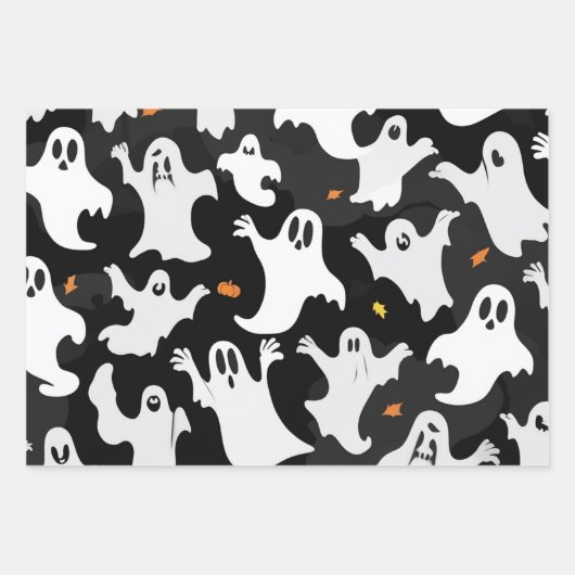 Papier Citrouille Feu Halloween (Devant 3)