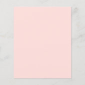 Papier Citrouille Floral Baby shower Par Courrier Invitat (Dos)