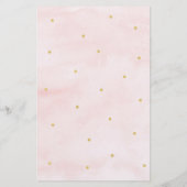 Papier Citrouille Pink Gold Devinez Le Baby shower de pri (Dos)