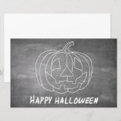 Papier Citrouille pour Halloween 1 aspect tableau noir (Devant / Derrière)