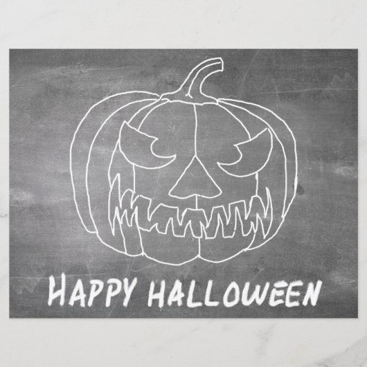 Papier Citrouille pour Halloween 2 aspect tableau (Devant)