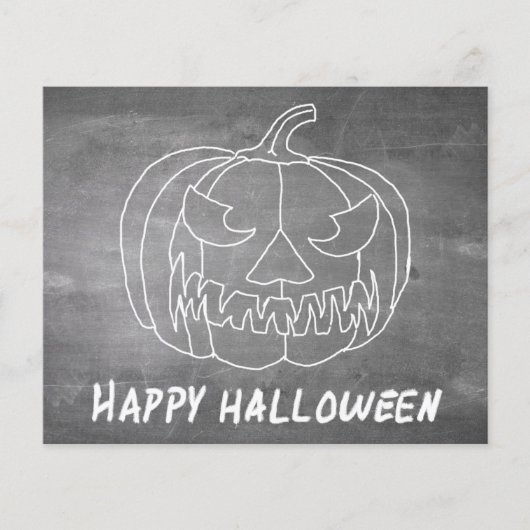 Papier Citrouille pour Halloween 2 look tableau noir (Devant)