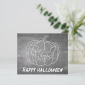 Papier Citrouille pour Halloween 3 look tableau noir (Debout devant)