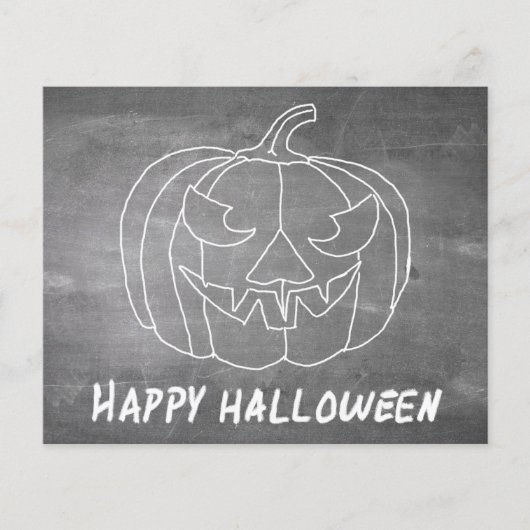 Papier Citrouille pour Halloween 3 look tableau noir (Devant)