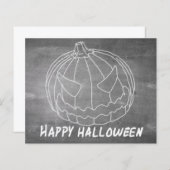 Papier Citrouille pour Halloween 6 aspect tableau (Devant / Derrière)