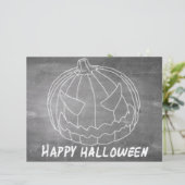 Papier Citrouille pour Halloween 6 aspect tableau (Debout devant)