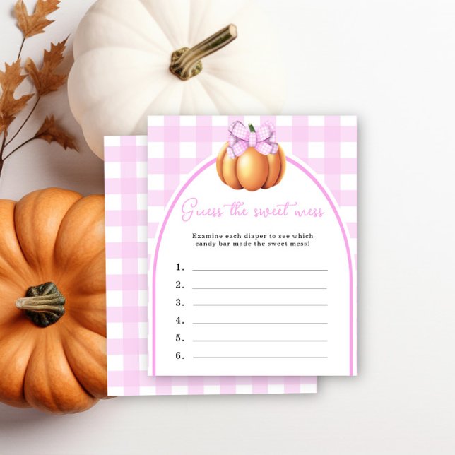 Papier Citrouille rose bow Devine le jeu de la pagaille d (Créateur téléchargé)