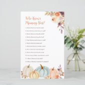 Papier Citrouille Rustique Qui Connaît Maman Meilleur Jeu (Debout devant)