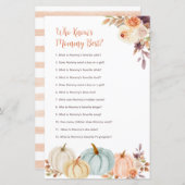 Papier Citrouille Rustique Qui Connaît Maman Meilleur Jeu (Devant / Derrière)