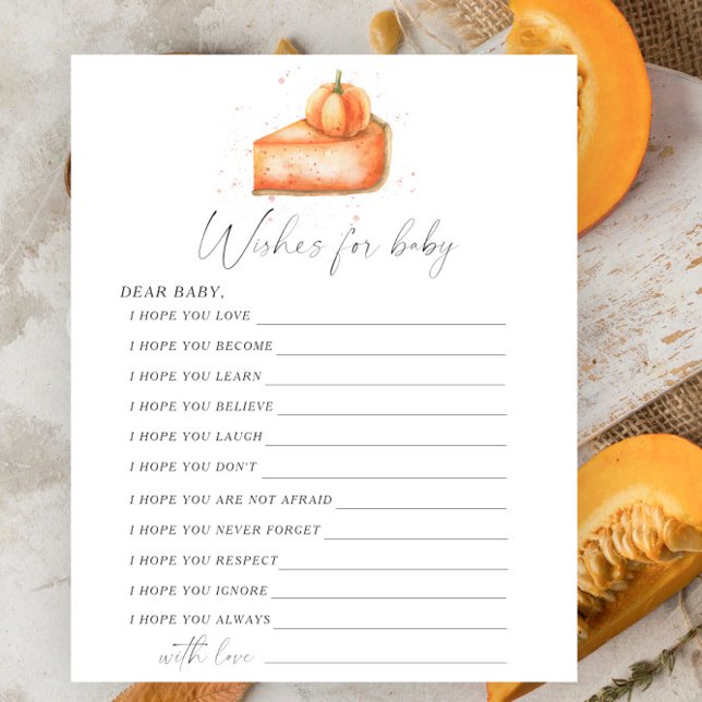 Papier Citrouille tarte - Jeu de fête | Souhaits pour jeu (Créateur téléchargé)