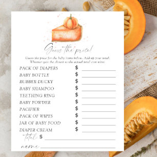 Papier Citrouilles de chouchou - Jeu de devinette de prix