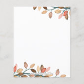 Papier Citrouilles du budget - Dîner de répétition d'auto (Dos)