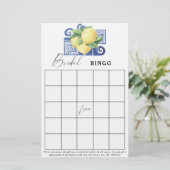 Papier Citrus citron - jeu de bingo de douche nuptiale (Debout devant)