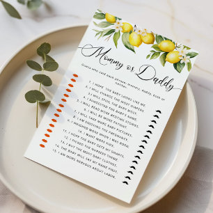 Papier Citrus citron qui a dit ça maman ou papa jeu