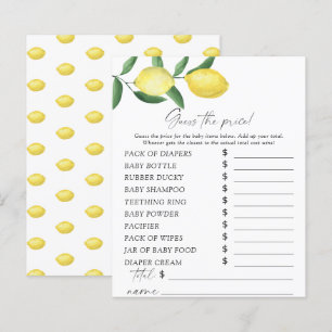 Papier Citrus citrons - Devinez le prix Jeu