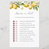 Papier Citrus Citrus Été Maman Ou Papa Baby shower Jeu (Devant)