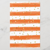 Papier Citrus d'été Orange Voeux pour Baby Card (Dos)