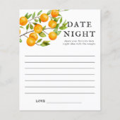 Papier Citrus Fête des mariées Date Nuit Idées (Devant)