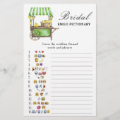 Papier Citrus lemon - bridal shower emoji pictionary game (Devant)