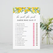 Papier Citrus Lemon Il A Dit Qu'Elle A Dit Fête des marié (Debout devant)