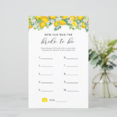 Papier Citrus Lemon L'Âge Du Jeu De Mariée (Debout devant)